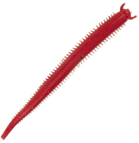 Berkley Gulp! Saltwater Fat Sandworm; Cebo de Pesca Realista de plástico Blando, para Pescadores de Agua Salada; con Aroma Gulp! Scent; Barco, Costa y Estuario, 10cm, Red Belly Shrimp