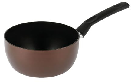 Sitram 713662 Casserole Aluminium EBENE Marron Ø 20 cm H 9 cm - Revêtement anti-adhésif Whitford Xylan sans PFOA, Manche thermorésistant soft touch - Tous feux dont induction