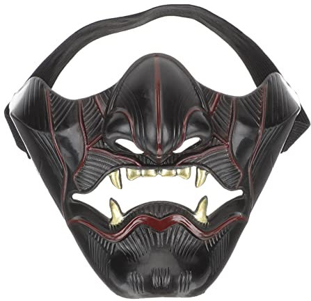 SAKURRDD 1 Stück Halloween Halbgesichtsmaske Kunststoff Dämon Halbgesichtsmaske for Halloween Maskerade Karneval Party /944