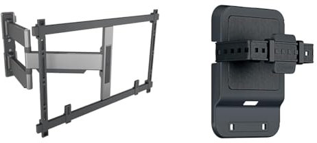 Vogel's Elite TVM 5645 Schwenkbare, ultradünne TV-Wandhalterung & TVA 6400 Medienbox-Halterung, Kompatibel mit Allen Modellen