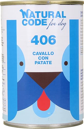 NATURAL CODE 406 CAVALLO E PATATE FOR DOG- 6 CONFEZIONI DA GR.400