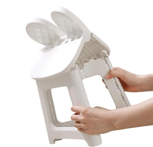 Sgabello per bambini, poggiapiedi per bambini, sedia pieghevole con dinosauro, sedia pieghevole con schienale, sgabello ispessito, cambio scarpe, per casa, bagno