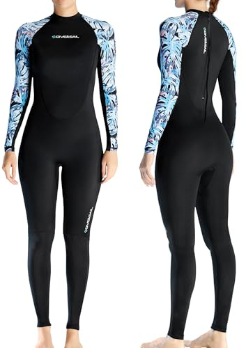 SEAUR Frauen Langarm Tauchgärtung Vollkörper UPF 50 Rush Guard Badeanzug EIN Stück Surfen Badebekleidung für Frauen