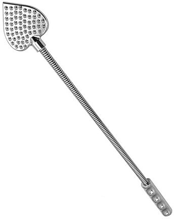 Peitschen Set für Sex Hart Metall BDSM Peitsche für Frau Sklaven SM Gerte Reitgerte für Sex Spanking Herzförmiges Paddle Edelstahl Exotic Whip Domina Bondage Bdsms Spielzeug Hart für Paare Fetisch