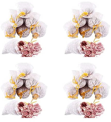 Agwuoetr Paquet de 40 de Sachets de Cèdre, Copeaux de Cèdre pour Placards et Tiroirs, Blocs de Cèdre pour Le Rangement des Vêtements, Placard en Bois de Cèdre