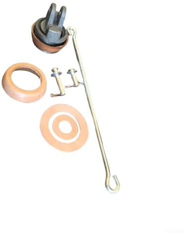 Yuanpgky Ensemble de piston de rechange en fonte et cuir pour pompes manuelles de type 75 – Kit complet avec tige, goupilles et rondelles pour montage rapide (C)