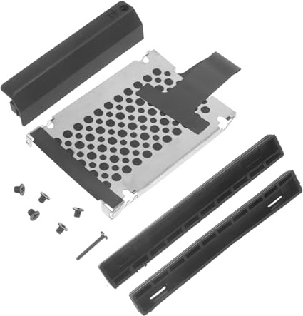 TOBBOMEY Festplattengehäuse Kompatibel für Thinkpad Ti Rahmen mit Gummi Schienen Schrauben Staubgeschützter Abdeckung Vibrationsdämpfend Einfache Montage