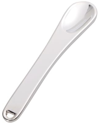 MERRYHAPY 5 Mini Cucharas De Maquillaje De Metal Plateadas, Espátulas Compactas Para Mascarilla Facial, Uso Cosmético Profesional Para Cuidado Piel, Kit Portátil Para Aplicación y Mezcla