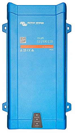 Victron Multi 12/500/20-16 Combinaison d'un onduleur sinusoïdal de 400 W et d'un chargeur de batterie de 20 A, tension sinusoïdale : 230 V