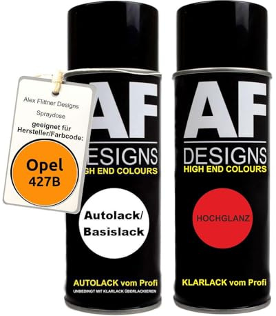 Alex Flittner Designs Spraydose für Opel 427B SAFRAN ORANGE metallic | Spraydose für Opel 427B SAFRAN ORANGE metallic – Ausführung und Lieferumfang gemäß gewählter Angebotsvariante