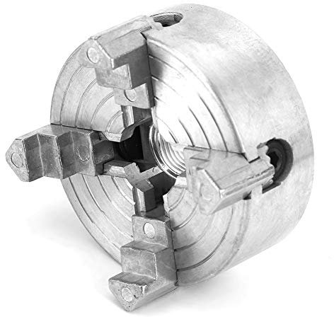 Backenfutter, selbstzentrierendes Spannfutter aus 4-Backen-Zinklegierung 0,5-2,6 Zoll und 0,1-2,2 Zoll Langlebiges Spannfutter-Zubehör für Mini-Metalldrehmaschine, Drehfutter