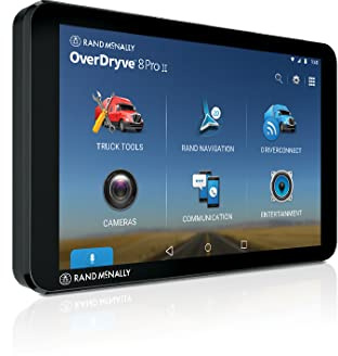 Rand McNally OverDryve 8 Pro II Truck GPS & Connected Tablet, Car Navigation with 8” Display, Built-in Satellite Radio, Fully Adjustable Dash Cam (Renewed)