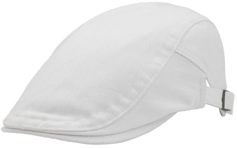 KeepSa Herren Newsboy Schiebermütze Flatcap Baumwolle Tellermütze Schlägermütze Gatsby Ivy Barett Cap Schirmmützen Hut Sommer Atmungsaktiv Verstellbare Vintage Cabbie Cap 56-59CM