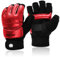 FitsT4 Sports MMA Handschuhe Boxhandschuhe gepolstert, Trainingshandschuhe Boxsack Sandsack Kickboxen Kampfsport Taekwondo Sparring mit Handgelenkschutz für Herren Damen,Rot,M