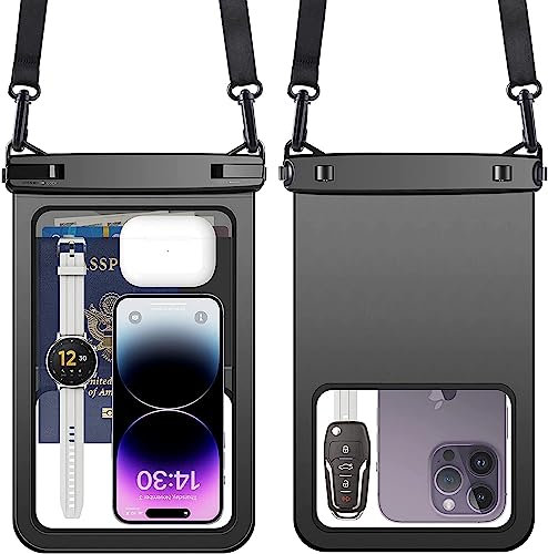 Groß wasserdichte Handyhülle Unterwasser Wasserfeste Handytaschen Wasserdicht Handy Hülle Handytasche Strand Wasserschutz Hülle für iPhone 15 14 13 12 11 Pro Max X XR Xs 8 Plus Dry Bag