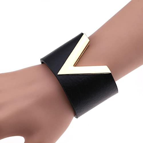 Bysonglezai Armbänder Damen Armband Frauen Geschenk Mädchen Cosplay Männer Schwarz Leder Nietenarmband Punk Armband Goth Manschette Armband Gothic Niet Schnalle Armbänder Für Frauen Gopunk-18