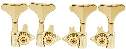 Wilkinson WJB750 2L2R Bass Tuners Mechaniken Übersetzung 20:1 Machine Heads Tuning Pegs Stimmwirbel für Ibanez Style E-Bass, Gold