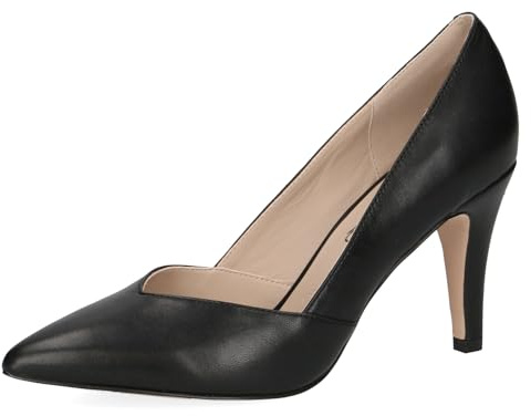 Caprice Damen Pumps aus Leder mit Trichterabsatz