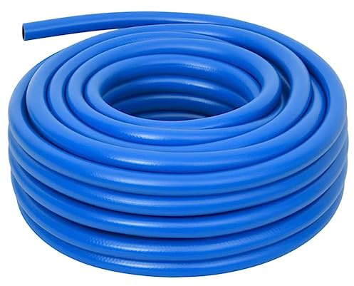 vidaXL Luftschlauch, Druckluftschlauch für Kompressor, Kompressorschlauch max. Arbeitsdruck 30 bar, Pressluftschlauch Schlauch, Blau 0,7 10m PVC