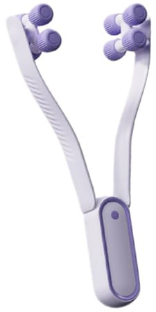 MAGICLULU Handlicher Gesichtsroller zur Hautpflege mit Einzigartigem Abs und Pmma Design für Komfortable Massage und V-förmige Gesichtskontur gegen Doppelkinn