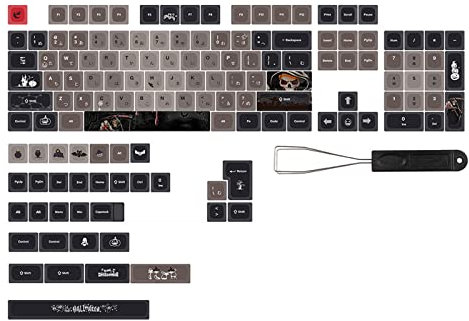 PBT Keycaps 137-Key PBT DYE SUB XDA Keycap Per Interruttori Tastiera Meccanica Cartoon Halloween Inglese Giapponese Per Chiave C Pbt Keycaps Xda Cartoon Pbt Keycaps Xda Economico