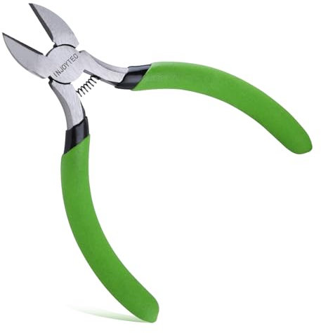 INJOYTEC Mini pinze diagonali da 5 pollici Pinze da taglio laterali Pinze per fili Tagliafili Taglierina a filo per corde per chitarra Elettricista Riparazione Gioielli Fai da te Riparazione Computer
