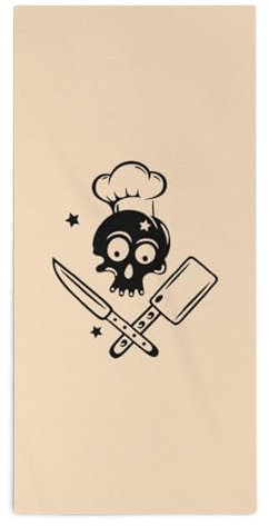KWQDOZF Cuchillos y Gorros de Chef Toallas de Mano de Moda Toallas absorbentes para el Rostro para baño Gimnasio Cocina SPA Hotel