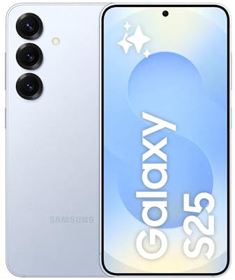 Samsung Galaxy S25 Smartphone AI, 3 anni di Garanzia del produttore, Display 6.2'' FHD+ Dynamic AMOLED 2X, Fotocamera 50MP, RAM 12GB, 256GB, 4.000 mAh, Icyblue [Versione italiana]