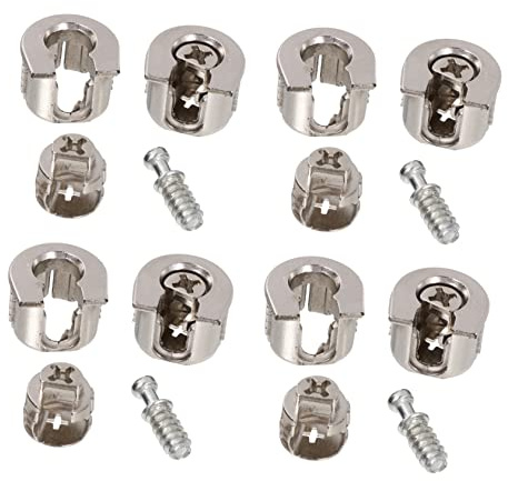 Yardenfun 10pièces Connecteur De Meuble Excentrique Raccords Pour Armoires Fixation Stable Bois