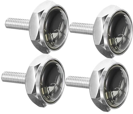 Cabilock 1 set Kit Fissaggio per Targa Auto con Viti Inossidabile e Design Unico Testa Accessori per Targhe Automobilistiche Facile Installazione e Resistente Alla
