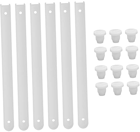 HOMSFOU 3 juegos de guías de plástico para cajones, rieles de repuesto para montaje lateral, rieles guía de cajones, piezas de repuesto suaves