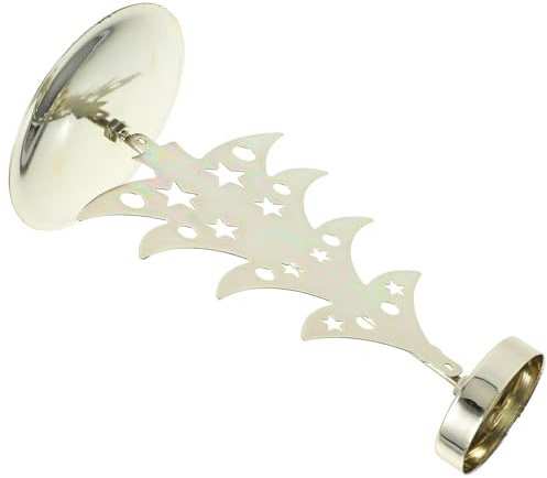 Homoyoyo Soporte para Vela de Hierro Forma de Árbol de Navidad Portavelas Estable y Decorativo para Mesa Centro de Mesa para Decoración Navideña Soporte Seguro para Tealights