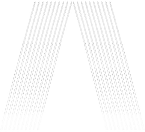 TOGEVAL 20 Stück Teiliges Transparente Acryl Pflanzenstützen Klare Orchideenstäbe zur Pflanzenstütze für Indoor und Outdoor Fördert Aufrechten Wuchs von Topf Kletterpflanzen