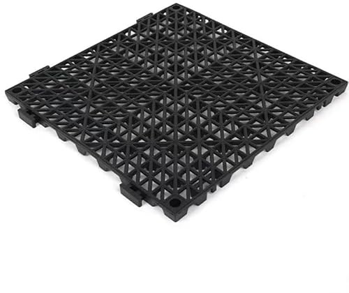 Azulejos de jardín de PVC reforzados, ideales para garaje, taller y suelos húmedos, 10 piezas