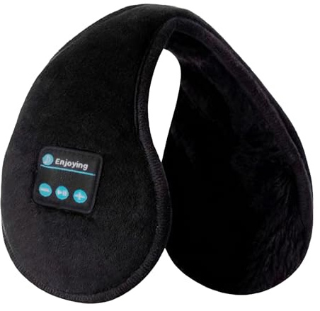 Ear Muff Headphones Wireless - Warm Adjustable Wireless Unisex Headphones,Adjustable Women Winter Earmuffs | for Men Girls Travel Audio Listening Music Neck Skiing Sports Outdoor Home School