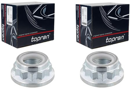 2x Topran Zwölfkant Achsmutter M20 | 2x 104 536 passend für Golf 3 4 A3