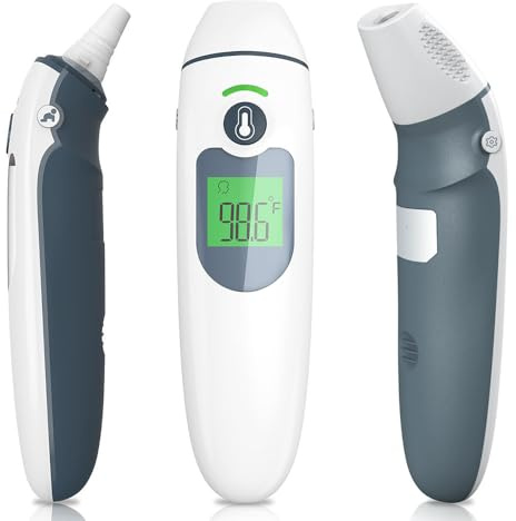 Termómetro Para Bebés, Termómetro Auricular, Con Pantalla Digital Con Código De Colores, Apto Para Bebés Y Niños Pequeños