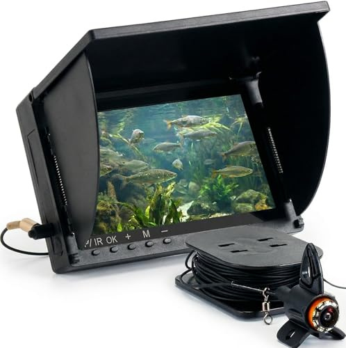 Takkicept Underwater Fishing Finder Camera with 6 HD 1080P OLED