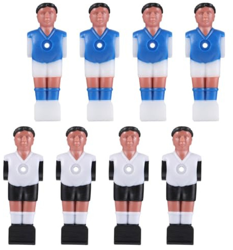 YARNOW Juego de 8 Figuras de futbolín en Resina con diseño detallado y Material Robusto para Uso en reuniones Familiares y Juegos en casa