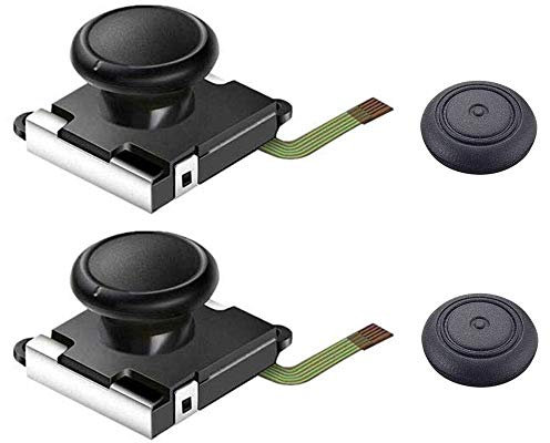 Thlevel Analog Joystick Tringle Compatible avec NS Remplacement Gauche et Droite Analogique Contrôleur Bascule Bâton avec Casquette