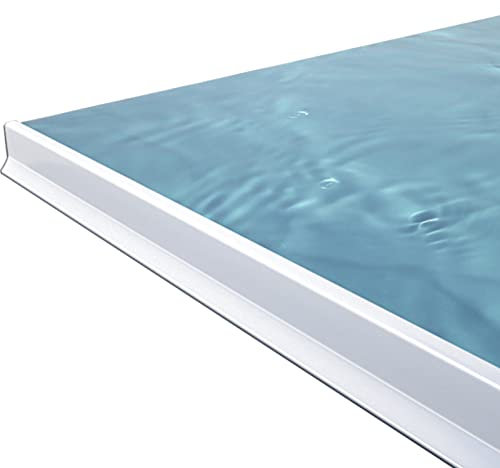 DFANCE Selbstklebende Duschdichtung Duschkabinen Dichtung,Dusche Silikon-Duschwasserstop,Silikondichtung für Nass-Und Trockentrennung für Küche, Badezimmer,Durchsichtig,100cm/39in