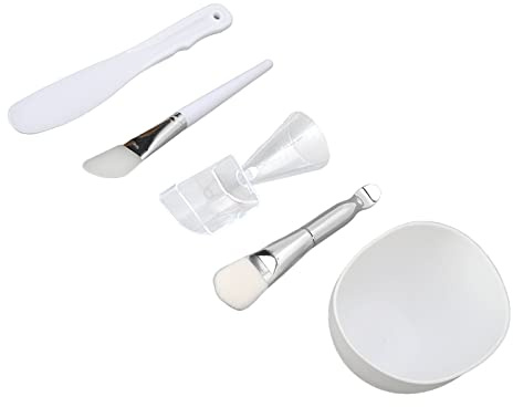 Strumento Maschera Facciale Fai Te, Pennello Maschera In Silicone, Strumento Maschera Facciale Fai Te Pennello In Silicone Pennello A Setole Morbide Ciotola Di Miscelazione