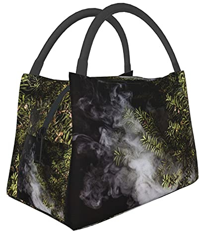 IUBBKI Smoking E-Cigarette Plant Yew Evaporator Steam Lunch Bag Picnic Bag Sundries Bag Shopping Bag Portable Insulation Bag Kitchen Family