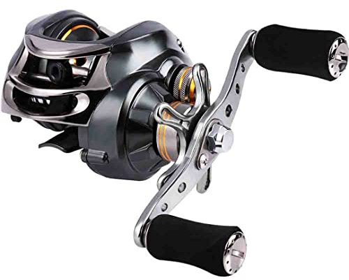 Carretes de Pesca de Lanzamiento de Cebo de Alta Velocidad 11 + 1 rodamientos de Bolas 7,0: 1 Carrete Carrete de Pesca de Carpa para diestros/Zurdos Left Hand