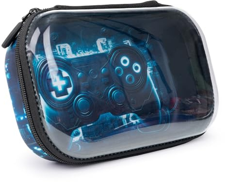 ZIPIT Federmäppchen mit transparenter Oberseite für Kinder, langlebige Stiftebox für Schule, große Kapazität, Schreibwaren-Organizer-Box, Gaming