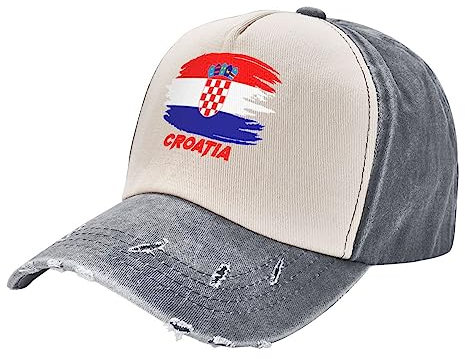 Baseball Mütze Kroatien Nationalflagge Basecap Sport Sonnenblende Mütze Unisex Baseballkappe Für Damen, Tennis, Auf Reisen