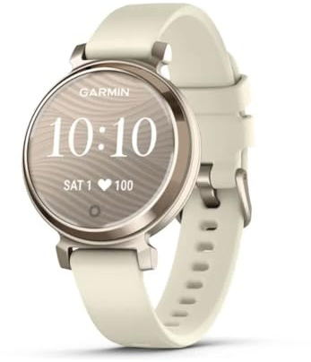 Garmin Lily 2, Stylish Small Smartwatch and Fitness Tracker with Hidden Display, Patterned Lens , Bright Touchscreen Display and up to 5 days battery life, Coconut (Renewed)