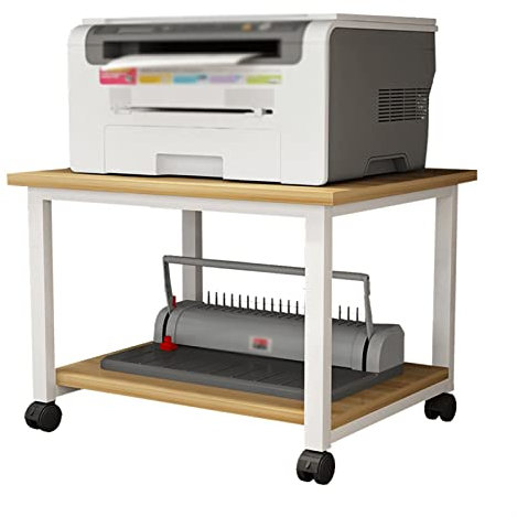 Regal Büro Desktop Multifunktionsdruckerständer Druckerständer Büro Schreibtisch Mobiles Druckerregal Home Multifunktions-Faxständer mit kleiner Rolle und Rädern für Faxgerät Dateikopierer Sca