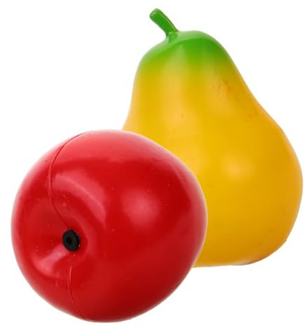 FUNOMOCYA 2stücke Sandstreuer-instrument Und Obststreuer Aus Kunststoff Maracas Für Junge Mädchen Und Musikspielzeug Simulation Obst Spielzeug Musikalische Percussion Shaker Für Junge