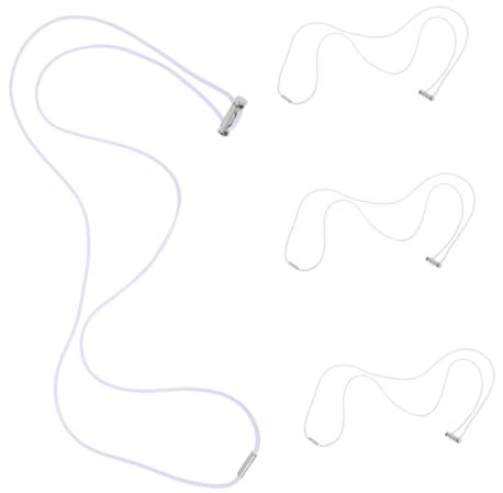 TOPBATHY 4pcs Garbage Bag Ties Heavy Duty Rubber Bands Elastic Cord Straps for Trash Bags